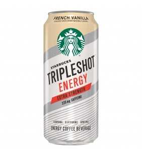 Starbucks Tripleshot Energy Extra Strength French Vanilla Energy Coffee Beverage, 15 fl oz