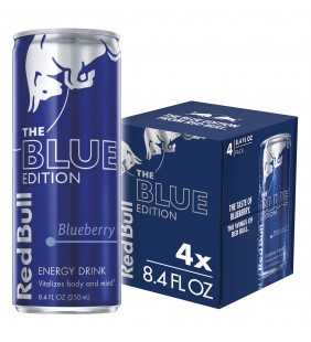Red Bull The Blue Edition Blueberry Red Bull Energy Drink, 8.4 fl oz, 4 count