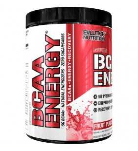 Evlution Nutrition BCAA Energy Powder, Fruit Punch, 30 Servings