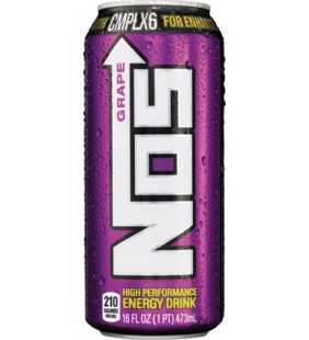 NOS Grape Energy Drink, 16 Fl. Oz.