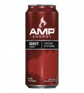 AMP Energy Cherry Blast Energy Drink, 16 Fl. Oz.