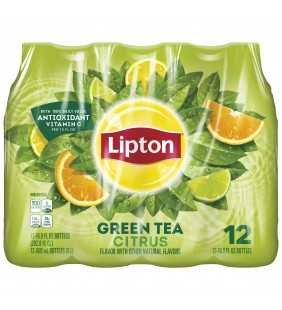 Lipton Green Tea Citrus, 16.9 oz Bottles, 12 Count