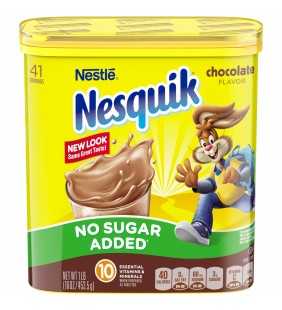 Nesquik No Sugar Added Chocolate Powder 16 oz. Tub
