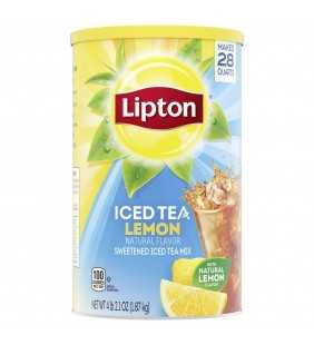 Lipton Lemon Iced Tea Mix 28 Qt, 2.1 Oz Canister
