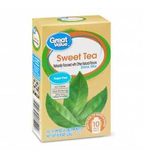 Great Value Sweet Tea Drink Mix, 0.09 oz, 10 Count
