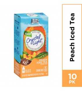 Crystal Light Peach Iced Tea Powdered Drink Mix, 10 ct - 0.7 oz Packets