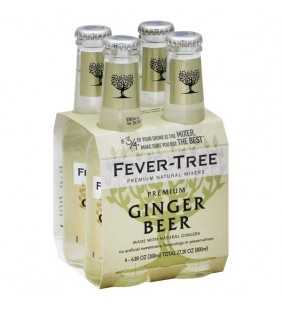 Fever Tree Ginger Beer, 4 pack, 6.8 fl oz bottles