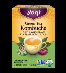 Yogi Tea, Green Tea Kombucha, Tea Bags, 16 Ct
