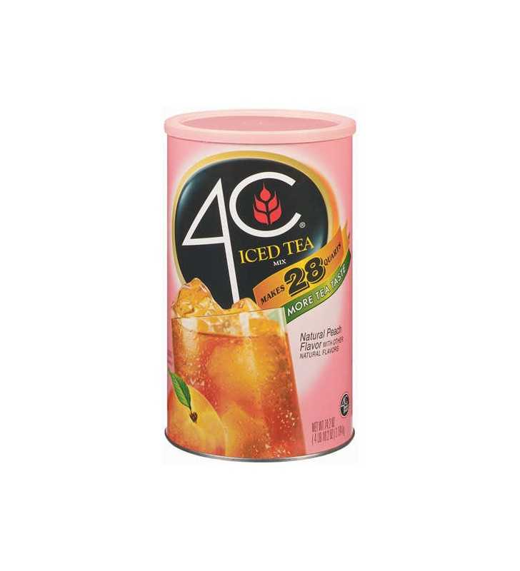 4C Drink Mix, Natural Peach, 74.2 Oz, 1 Count