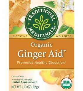 Traditional Medicinals Organic Ginger Aid Tea Bags, 16 Count