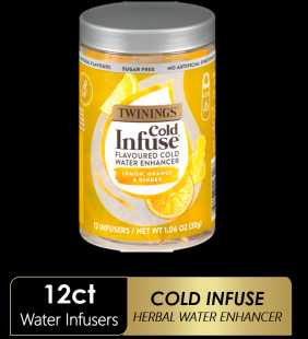 Twinings Cold Infuse Lemon, Orange & Ginger Tea Bags, 12 Ct.