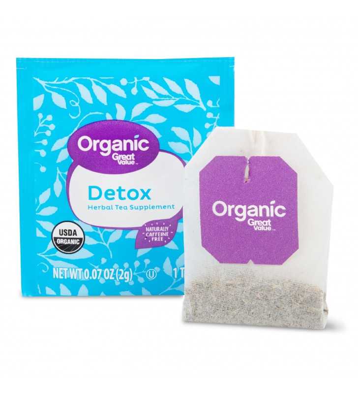 organic great value detox herbal tea supplement
