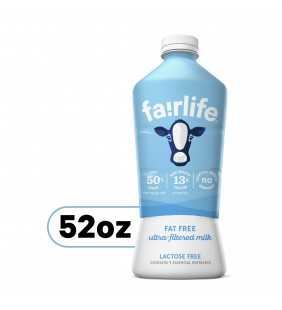 Fairlife Milk 52 fl oz - Lactose Free Fat Free Skim Milk