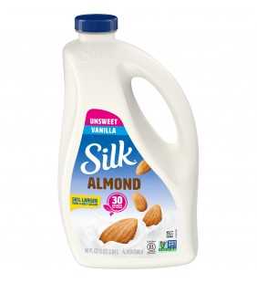 Silk Unsweetened Vanilla Almondmilk, 96 Oz.