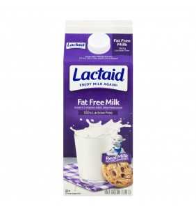 Lactaid, 100% Lactose Free Fat Free Milk, Half Gallon