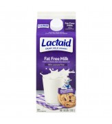 Lactaid, 100% Lactose Free Fat Free Milk, Half Gallon