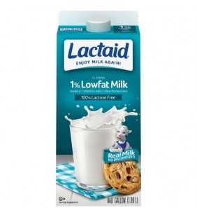 Lactaid 100% Lactose Free Lowfat Milk, Half Gallon