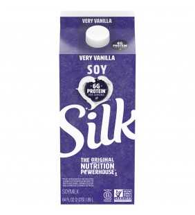 Silk Very Vanilla Soymilk, Half Gallon