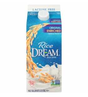 Rice Dream, Original Lactose Free Rice Drink, Half Gallon