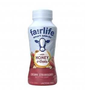 Fairlife Smart Snacks Creamy Strawberry Nutrition Shake, with Honey & Oats, 8 Fl Oz