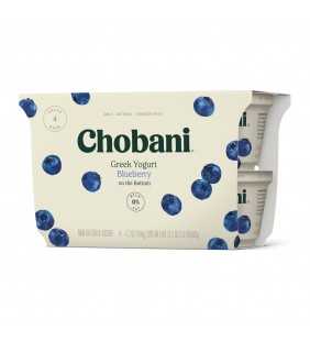 Chobani® Non-Fat Greek Yogurt, Blueberry on the Bottom 5.3oz, 4-pack
