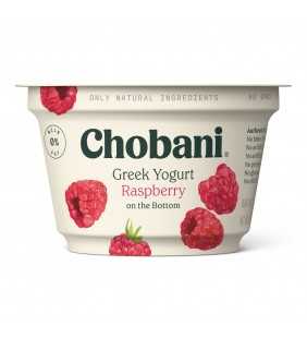 Chobani® Non-Fat Greek Yogurt, Raspberry on the Bottom 5.3oz