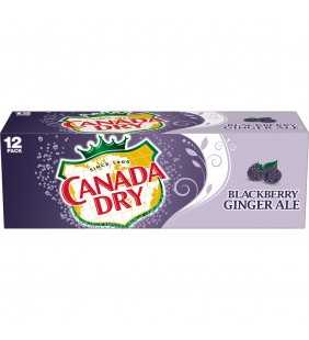 Canada Dry Blackberry Ginger Ale, 12 fl oz cans, 12 pack