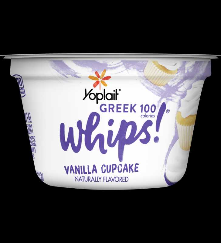 Yoplait Greek 100 Whips! Vanilla Cupcake Yogurt, 4 Oz.