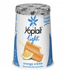 Yoplait Light Fat Free Yogurt Orange Cr&acuteme, 6 oz Cup