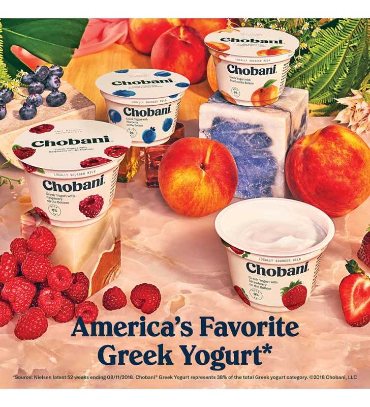 Chobani® Hero Batch, Vanilla Greek Yogurt with Mixed Berry on the Bottom 5.3oz, 4-pack