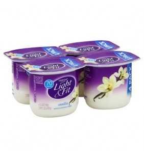 Dannon Light & Fit Fat-Free Blended Vanilla Yogurt, 5.3 Oz., 4 Cupsa