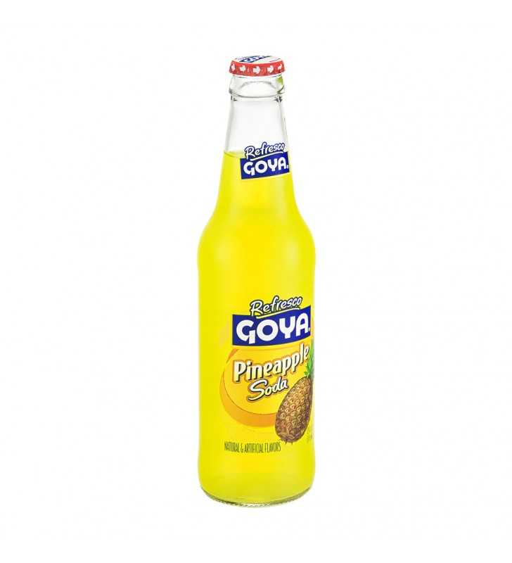 Goya Pineapple Soda, 12 oz