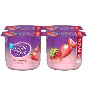 Dannon Light & Fit Fat-Free Blended Strawberry Yogurt, 5.3 Oz., 4 Cups
