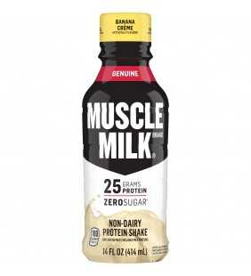 Muscle Milk Genuine Protein Shake, 25g Protein, Banana Creme, 14 Fl Oz