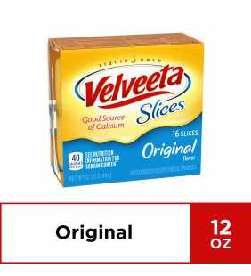 Velveeta Original Slices, 16 ct - 12.0 oz Wrapper