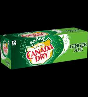 Canada Dry Ginger Ale, 12 fl oz cans, 12 pack
