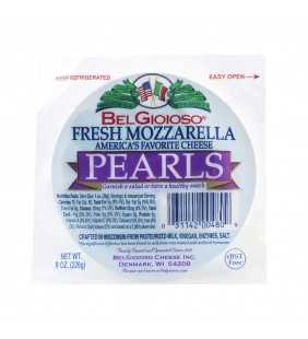 BelGioioso Fresh Mozzarella Cheese Pearls, Gourmet Snacking Cheese, 8 Oz Pouch