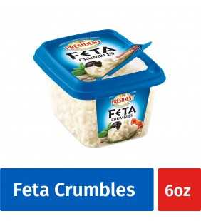 President All Natural Feta Crumbled Cheese, 6 oz