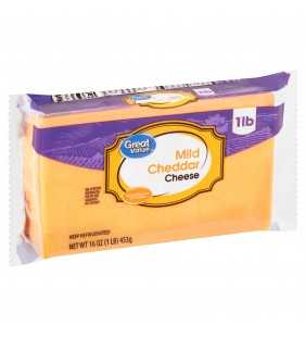 Great Value Mild Cheddar Cheese, 16 oz