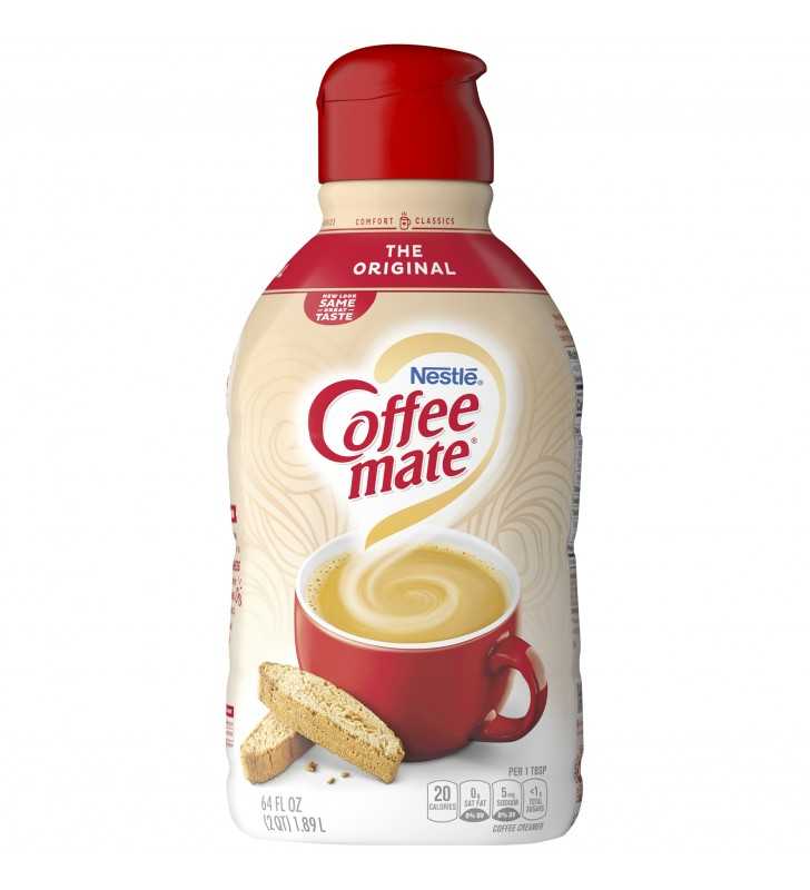COFFEE MATE The Original Liquid Coffee Creamer 64 Fl. Oz. Bottle | Non-dairy, Lactose Free, Gluten Free Creamer 64 fl oz.