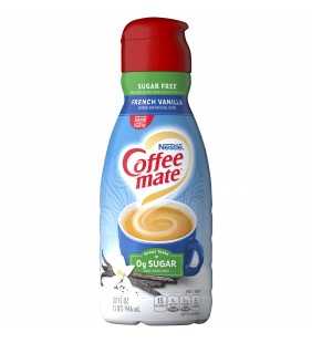 COFFEE MATE Sugar Free French Vanilla Liquid Coffee Creamer 32 Fl. Oz. Bottle | Non-dairy, Lactose Free, Gluten Free Creamer 32 