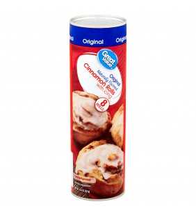 Great Value Original Cinnamon Rolls with Icing, 8 count, 12.4 oz