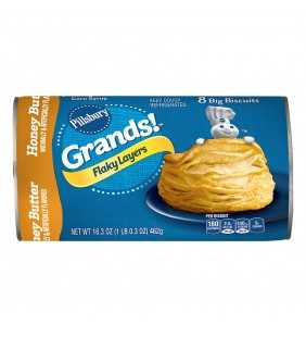 Pillsbury Grands! Honey Butter Flaky Layers Biscuits, 8 Ct, 16.3 oz