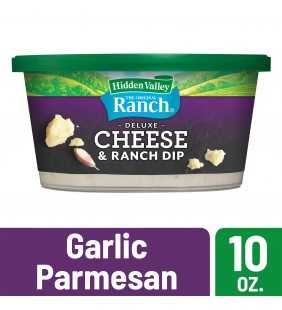 Hidden Valley Deluxe Cheese and Ranch Dip, Garlic Parmesan Flavor, 10 ounces