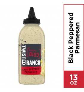 Twisted Ranch Black Peppered Parmesan Ranch Dressing & Dip, 13 oz Bottle