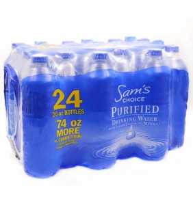 Sam's Choice Purified Drinking Water, 20 Fl. Oz., 24 Count