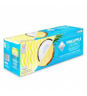 Clear American Sparkling Water, Pineapple Coconut, 12 fl oz, 12 Count