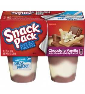 Snack Pack Chocolate Vanilla Pudding Cups 4 Count