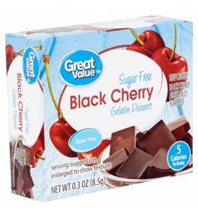 Great Value Sugar Free Gelatin, Black Cherry