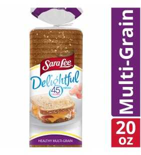 Sara Lee Delightful Healthy Multi-Grain Bread, with Fiber & 45 Calories per Slice, 20 oz